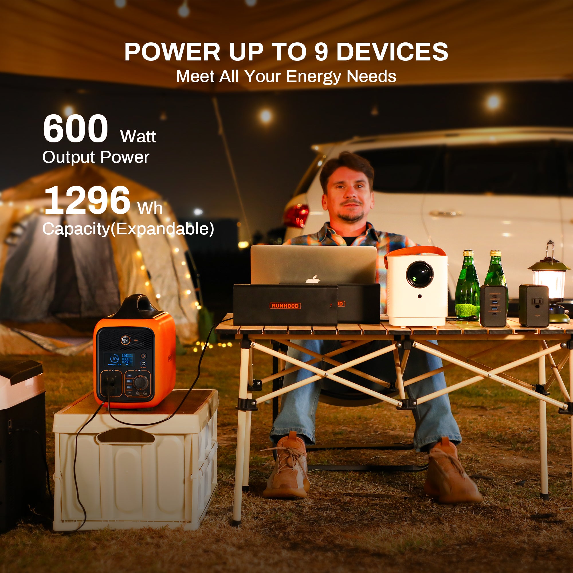 RALLYE 600 PLUS(1296Wh/600W. Portable Solar Generator )