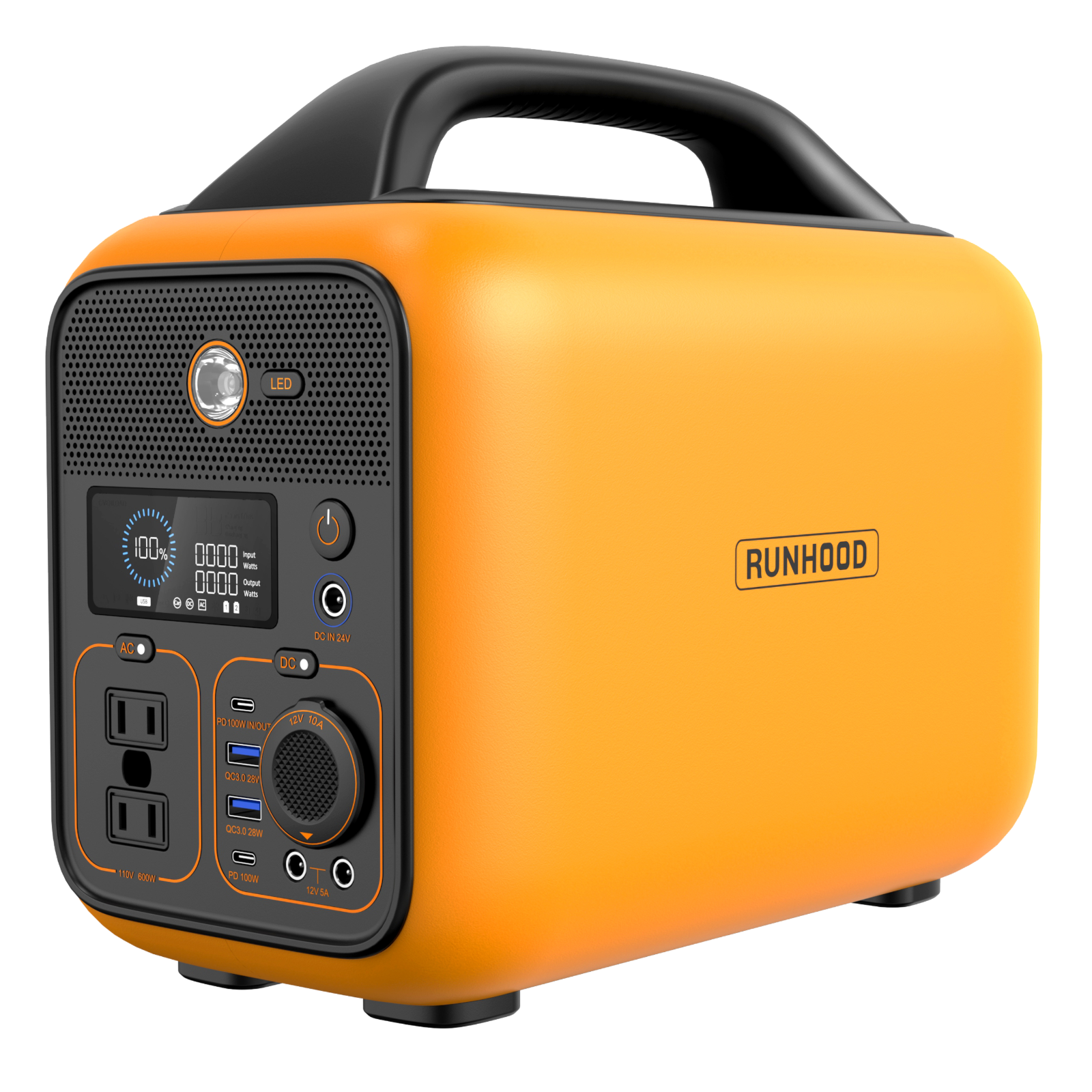 RALLYE 600 PRO ( 1296Wh/600W. Portable power station with 100W solar panel）